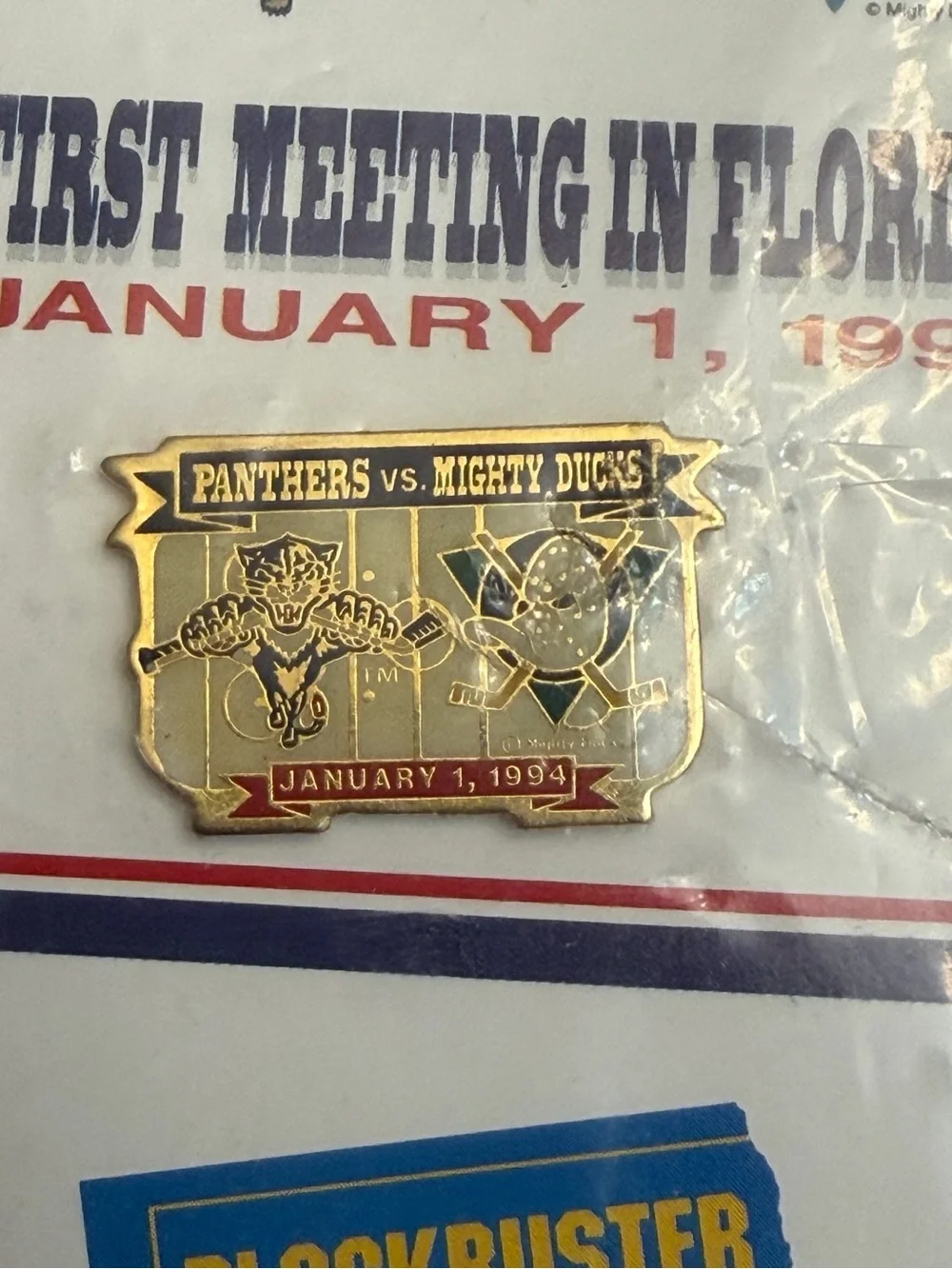 Vintage 1994 NHL Florida Panthers hockey Pin